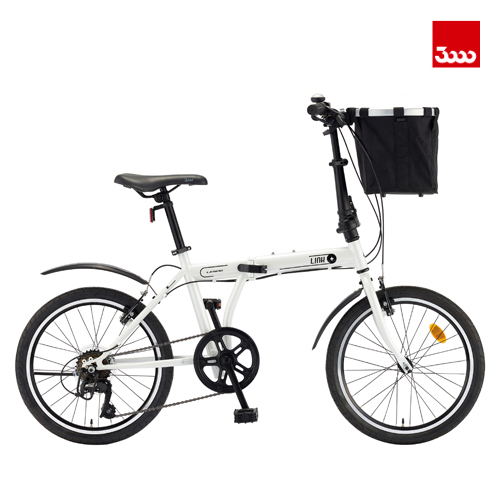 [Samchuly] 삼천리자전거 2023 Lespo 링크 플러스 7단 20인치 접이형 자전거 화이트 (반조립상품)