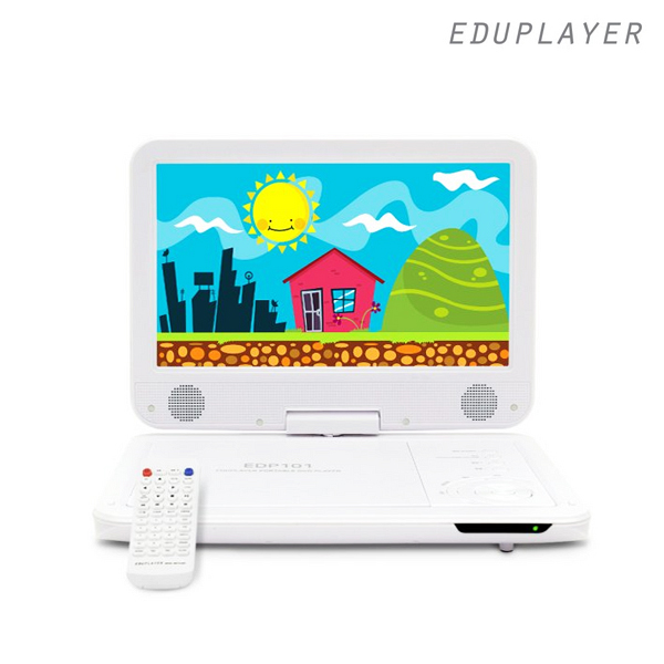[EDU PLAYER] 에듀플레이어 10.1인치 초경량 휴대용 DVD 플레이어_EDP101_화이트