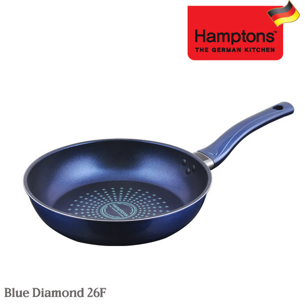 [Hamptons] 햄튼 BLUE 단조 인덕션 열센서 프라이팬 26cm